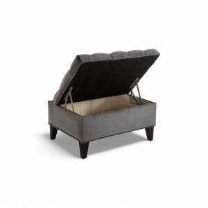 Cecilia Storage Ottoman (Pearla Grey)