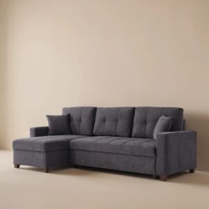 Mocca L Shape Sectional (Dupont Anthracite)