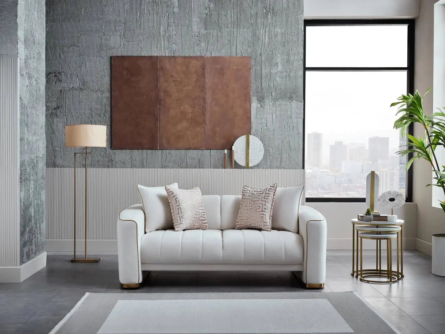 VERONICA Living Room (Merit Cream) - Image 6
